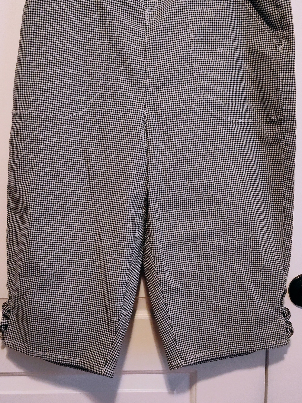 croft & barrow Black and White Gingham Skimmer Shorts